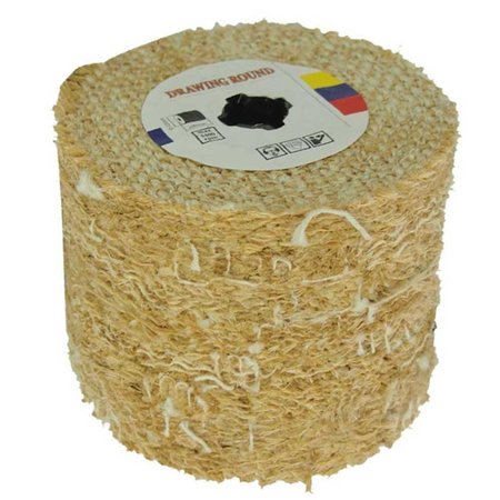 SUPERIOR PADS AND ABRASIVES Hemp Burnishing Wheel for Mirror Polishing AW-HB